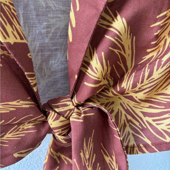 Charlie Holiday Isle of Palms Palma Tie Top Size 4/Small Beach Summer Vacation - Picture 6 of 8